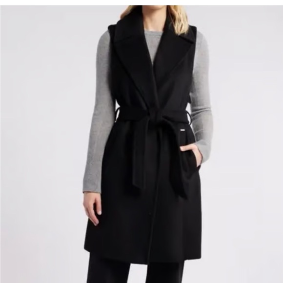 Marc New York Sleeveless Belted Coat/Vest Dress - Picture 2 of 9